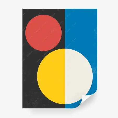 Papier peint composition géométrique minimaliste – Wallnifity®