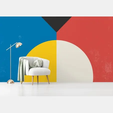Papier peint équilibre solaire géométrique – Wallnifity®