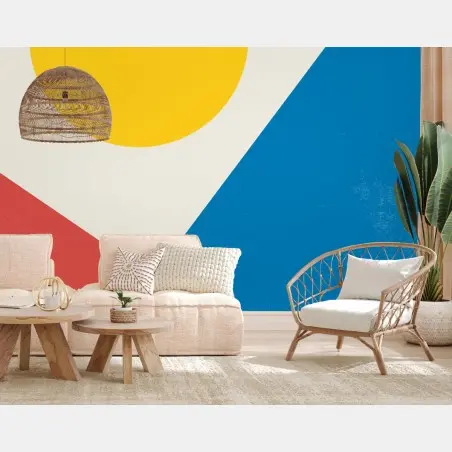 Papier peint horizon solaire géométrique – Wallnifity®