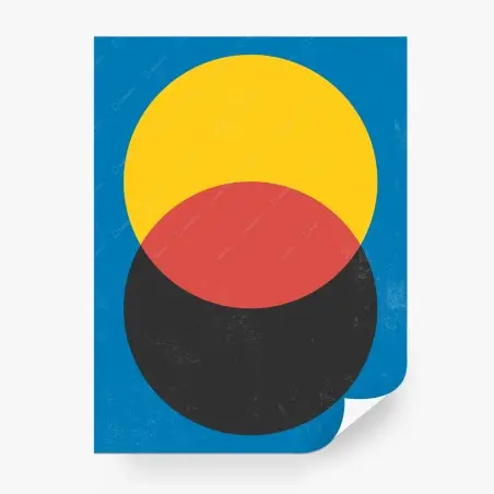 Papier peint composition circulaire minimaliste – Wallnifity®