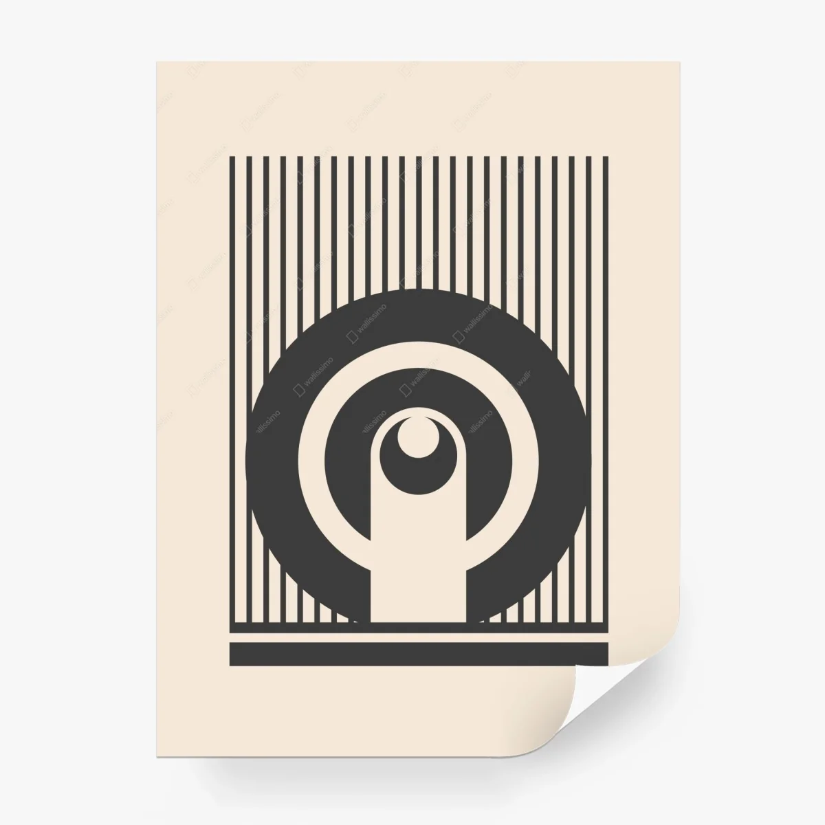 Papier peint motif géométrique rétro minimaliste – Wallnifity® Papier peint motif géométrique rétro minimaliste – Wallnifity®