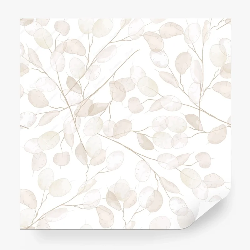 Papier peint motif botanique de lunaria en aquarelle style bohème minimal – Wallnifity® Papier peint motif botanique de lunaria en aquarelle style bohème minimal – Wallnifity®