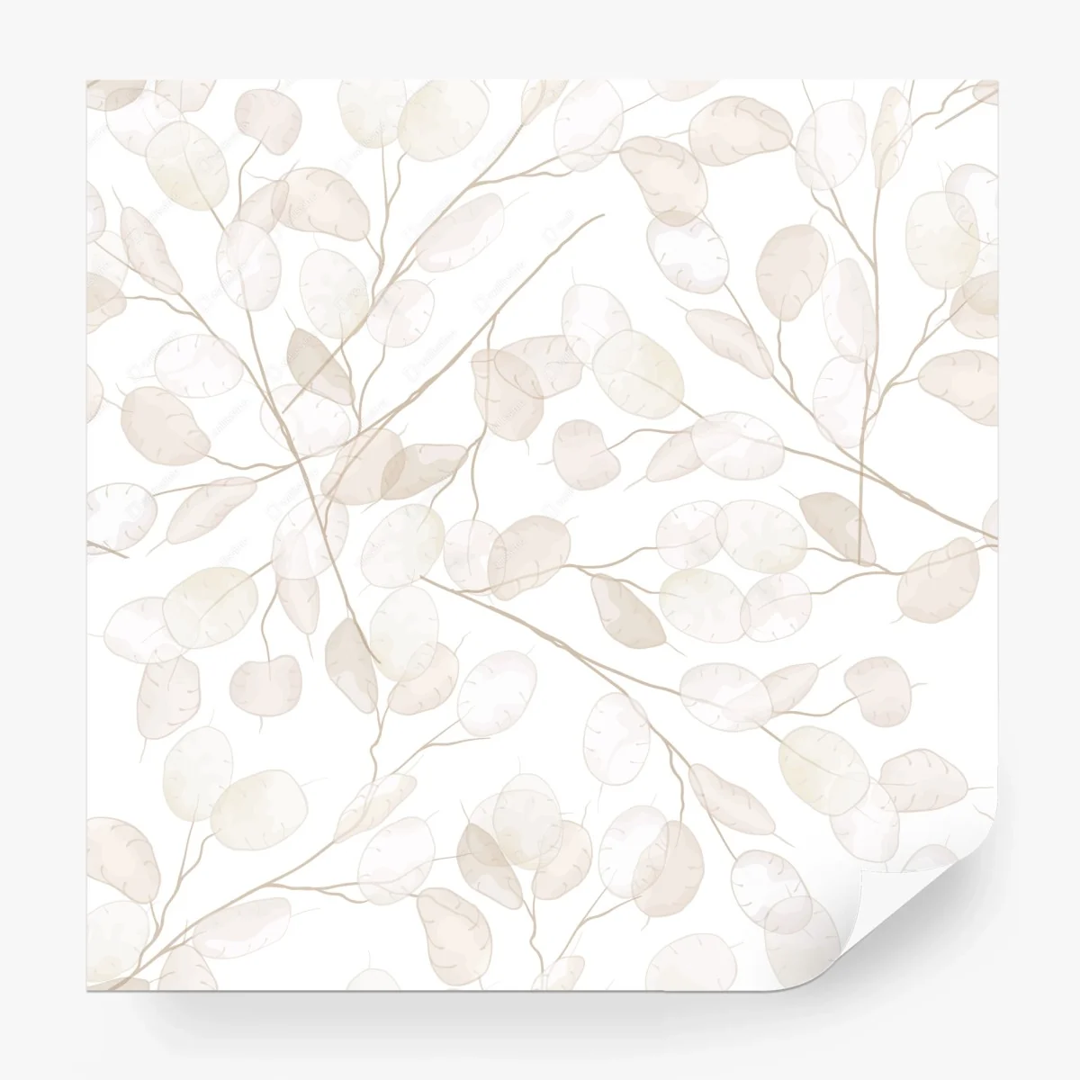 Papier peint motif botanique de lunaria en aquarelle style bohème minimal – Wallnifity® Papier peint motif botanique de lunaria en aquarelle style bohème minimal – Wallnifity®