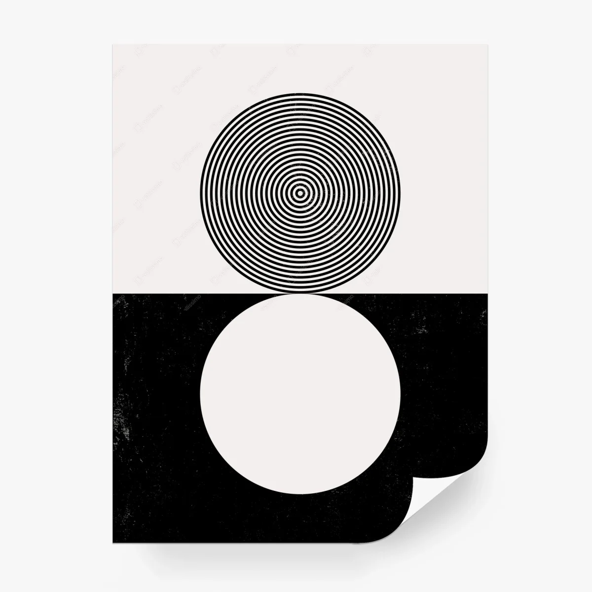 Papier peint composition circulaire minimaliste – Wallnifity® Papier peint composition circulaire minimaliste – Wallnifity®