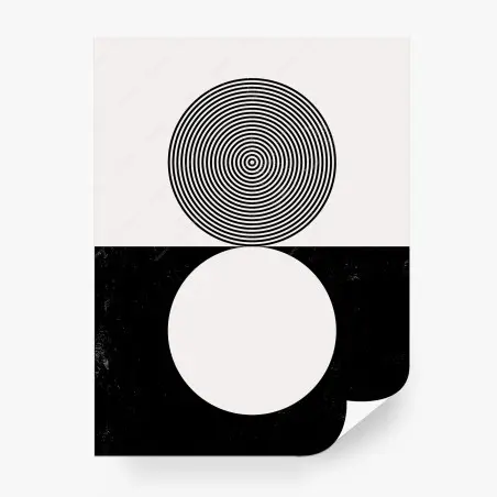 Papier peint composition circulaire minimaliste – Wallnifity®