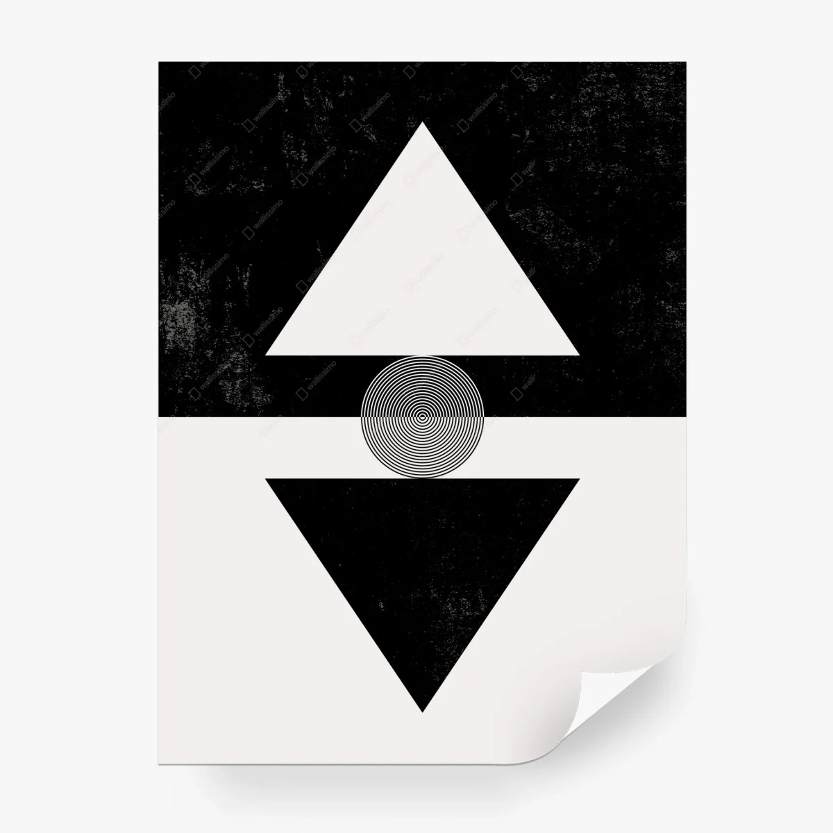 Papier peint composition géométrique minimaliste en noir et blanc – Wallnifity® Papier peint composition géométrique minimaliste en noir et blanc – Wallnifity®
