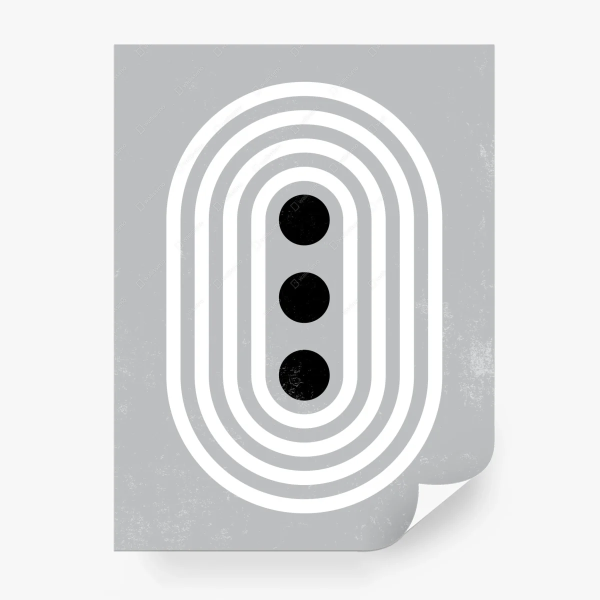Papier peint ovales concentriques et points noirs – Wallnifity® Papier peint ovales concentriques et points noirs – Wallnifity®