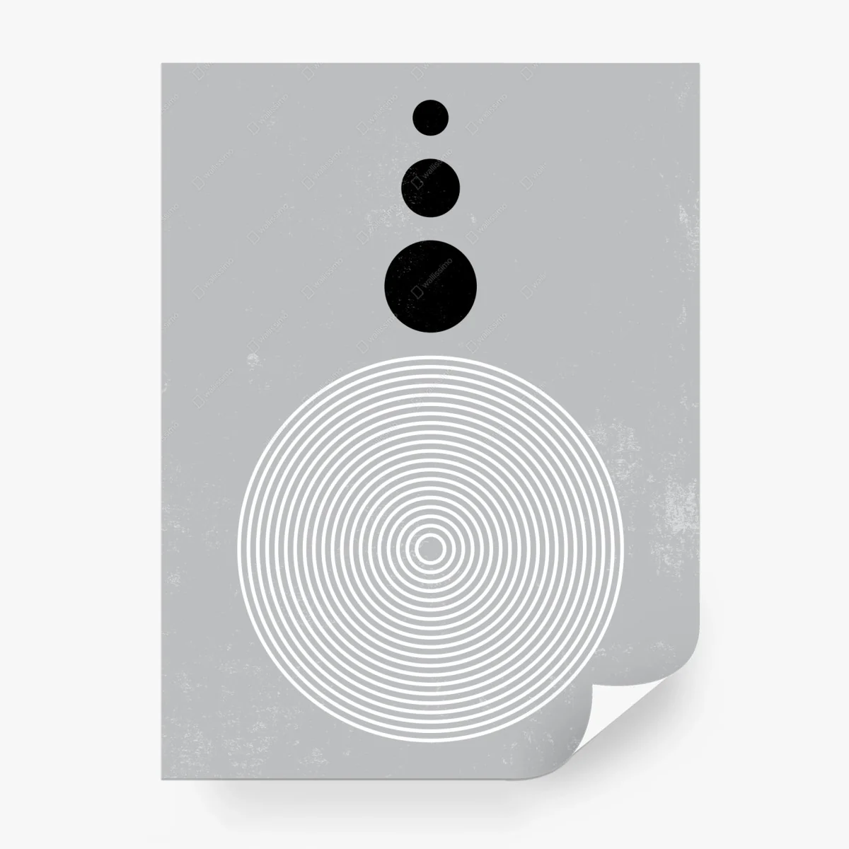 Papier peint composition géométrique en cercles concentriques – Wallnifity® Papier peint composition géométrique en cercles concentriques – Wallnifity®