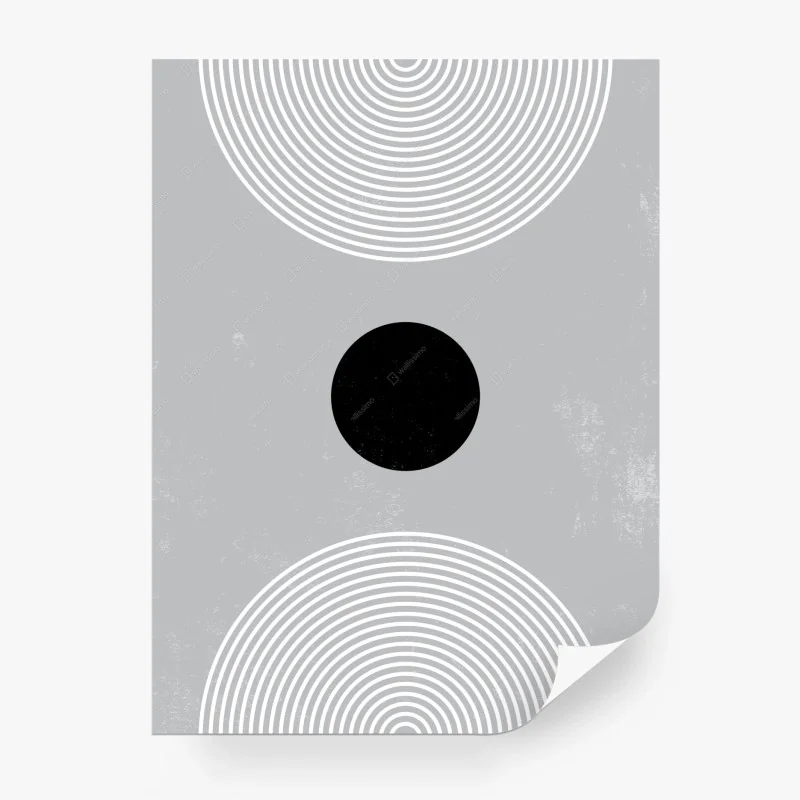 Papier peint équilibre concentrique minimaliste – Wallnifity®