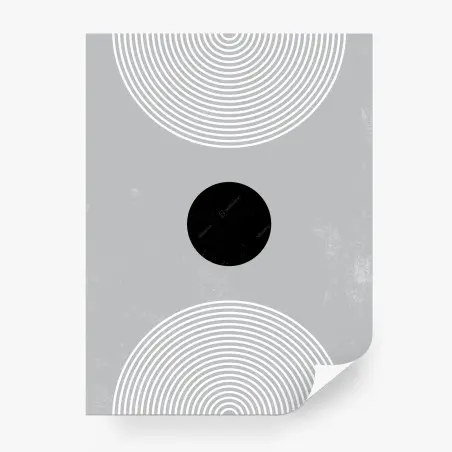 Papier peint équilibre concentrique minimaliste – Wallnifity®