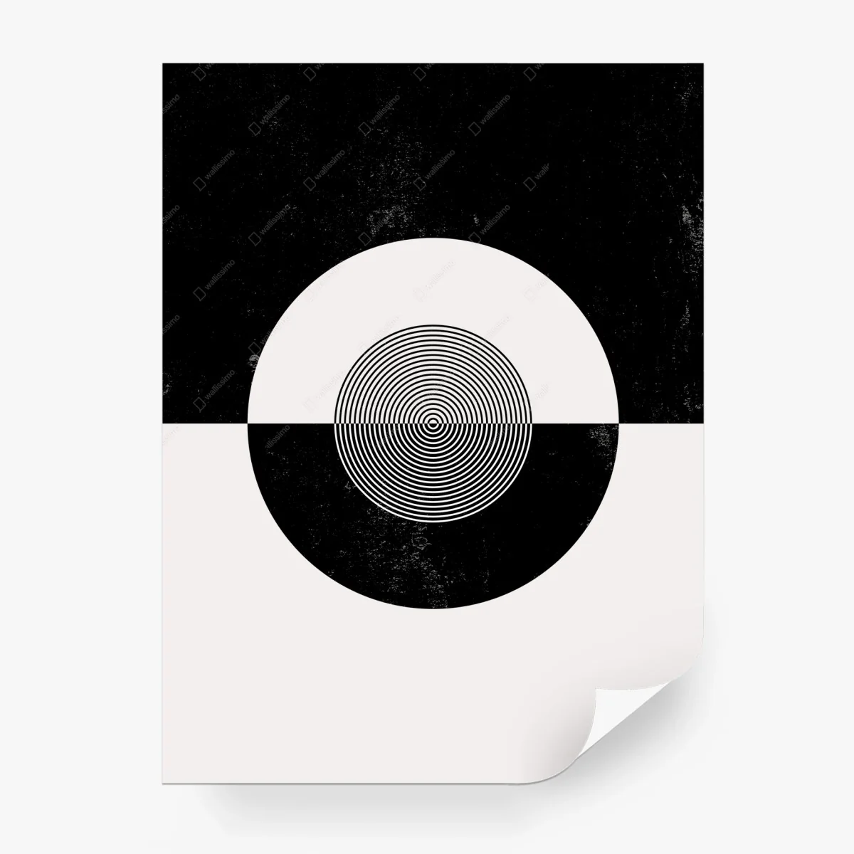 Papier peint composition géométrique en noir et blanc – Wallnifity® Papier peint composition géométrique en noir et blanc – Wallnifity®