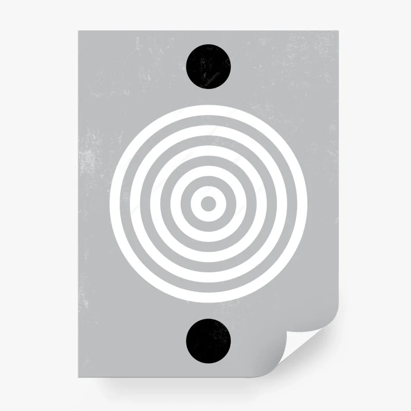 Papier peint composition géométrique concentrique au style grunge – Wallnifity® Papier peint composition géométrique concentrique au style grunge – Wallnifity®