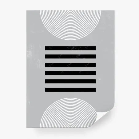 Papier peint composition géométrique grise minimaliste – Wallnifity®