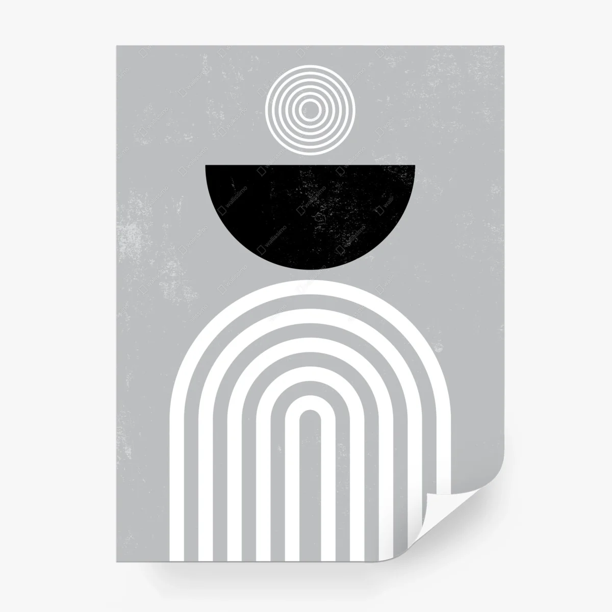 Papier peint composition géométrique minimaliste monochrome – Wallnifity® Papier peint composition géométrique minimaliste monochrome – Wallnifity®