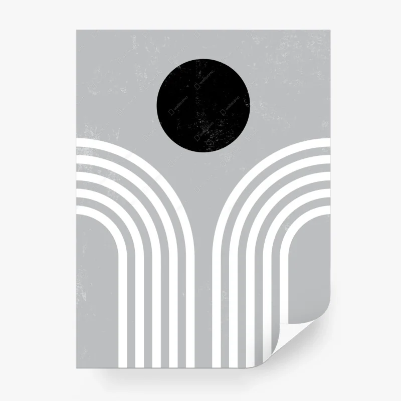 Papier peint arches et cercle minimaliste – Wallnifity® Papier peint arches et cercle minimaliste – Wallnifity®