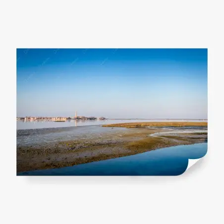 Papier peint paysage marin paisible au bord de l'eau – Wallnifity®