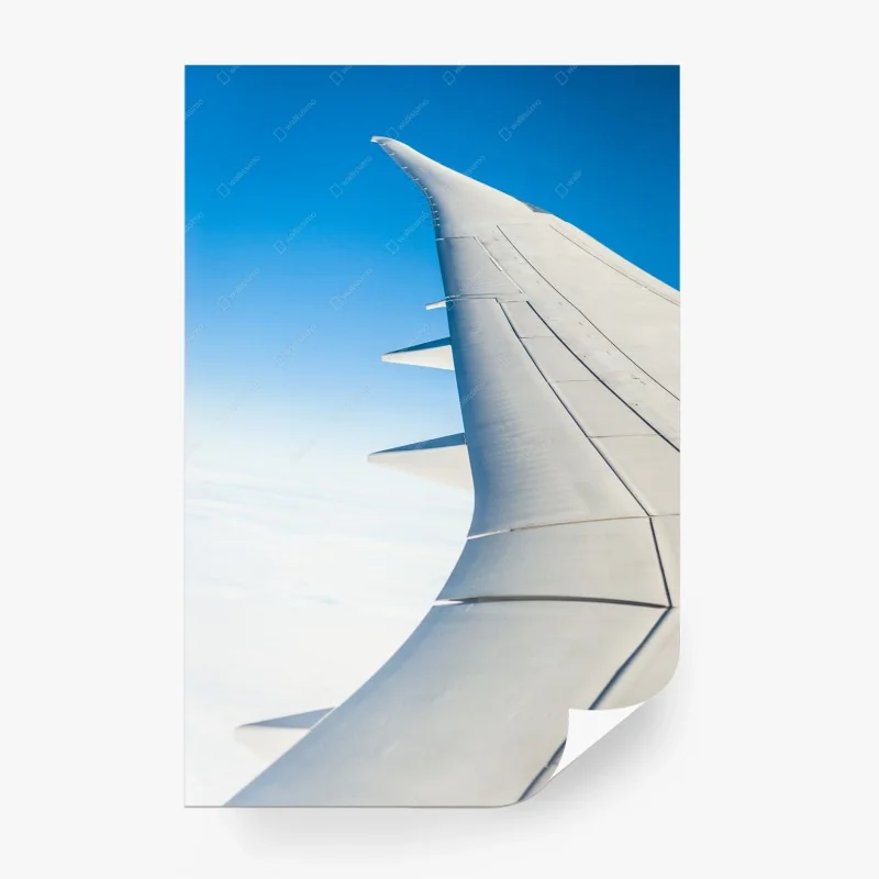 Papier peint aile d'avion au-dessus des nuages – Wallnifity® Papier peint aile d'avion au-dessus des nuages – Wallnifity®