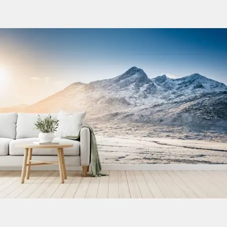 Papier peint aurore sur les Cuillin, île de Skye – Wallnifity®
