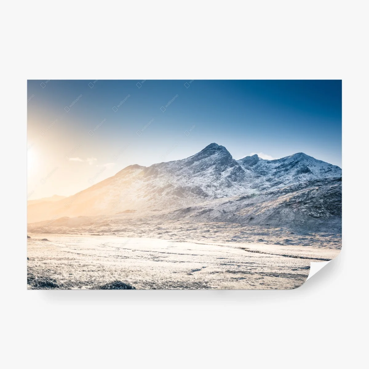 Papier peint aurore sur les Cuillin, île de Skye – Wallnifity®