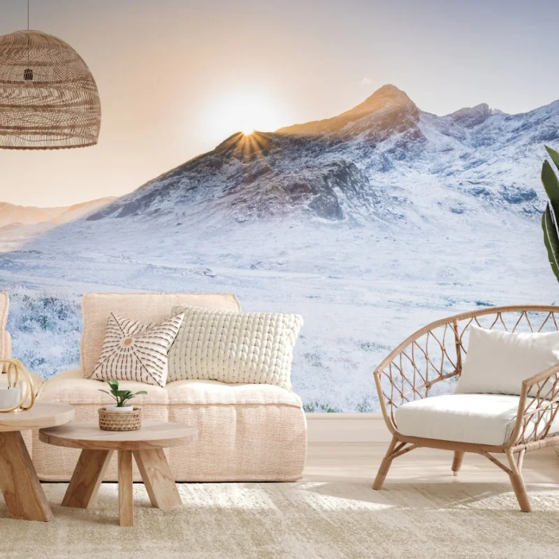 Papier peint paysage hivernal des Cuillin de Skye – Wallnifity® Papier peint paysage hivernal des Cuillin de Skye – Wallnifity®