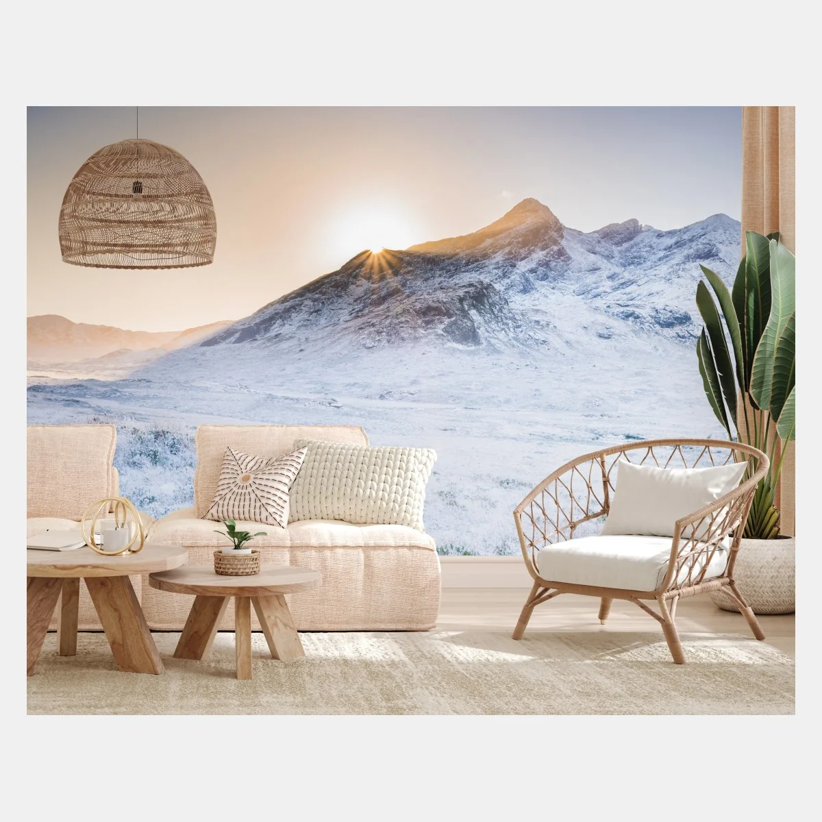 Papier peint paysage hivernal des Cuillin de Skye – Wallnifity® Papier peint paysage hivernal des Cuillin de Skye – Wallnifity®