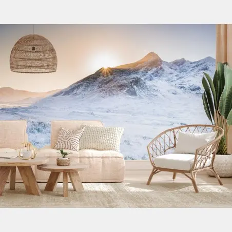 Papier peint paysage hivernal des Cuillin de Skye – Wallnifity®