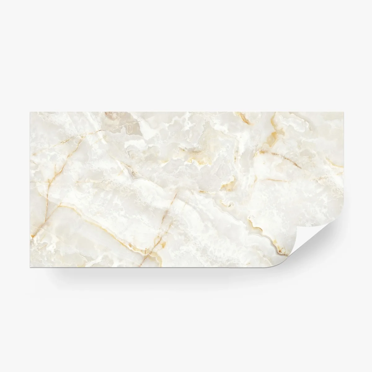 Papier peint marbre blanc aux veines dorées – Wallnifity®