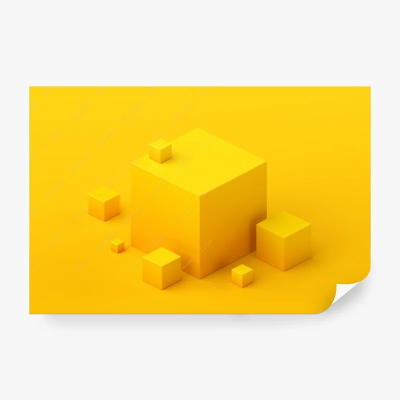 Papier peint composition géométrique jaune minimaliste – Wallnifity® Papier peint composition géométrique jaune minimaliste – Wallnifity®