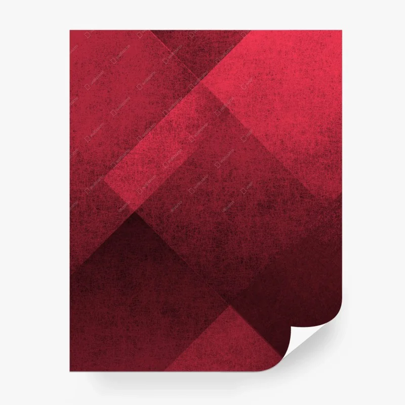 Papier peint motif géométrique rouge vintage – Wallnifity®