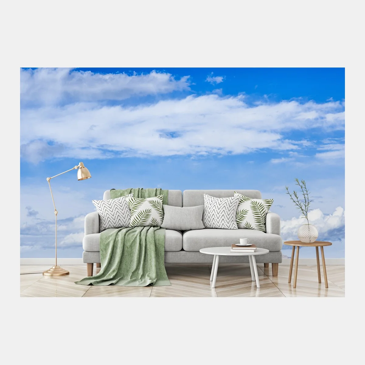Papier peint panorama alpin sous ciel bleu – Wallnifity® Papier peint panorama alpin sous ciel bleu – Wallnifity®