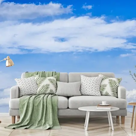 Papier peint panorama alpin sous ciel bleu – Wallnifity®