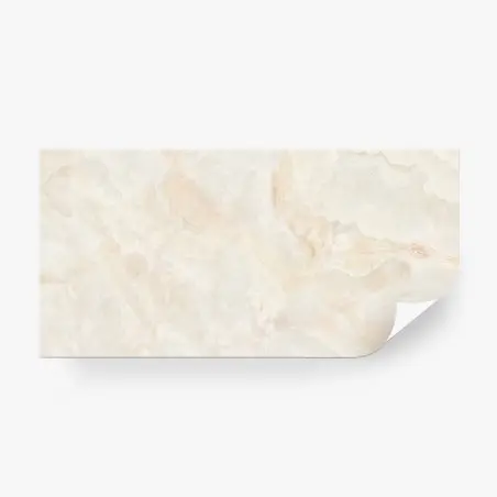 Papier peint marbre onyx crème naturel et élégant – Wallnifity®