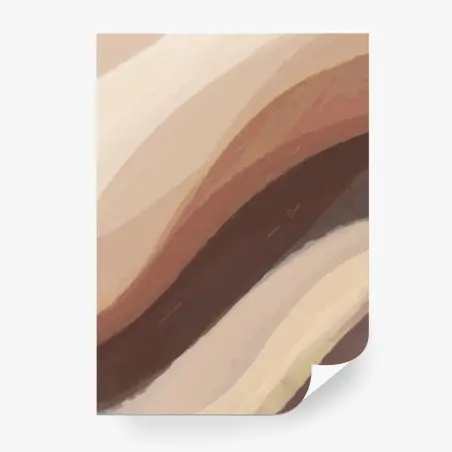 Papier peint abstraction aux tons terreux – Wallnifity®