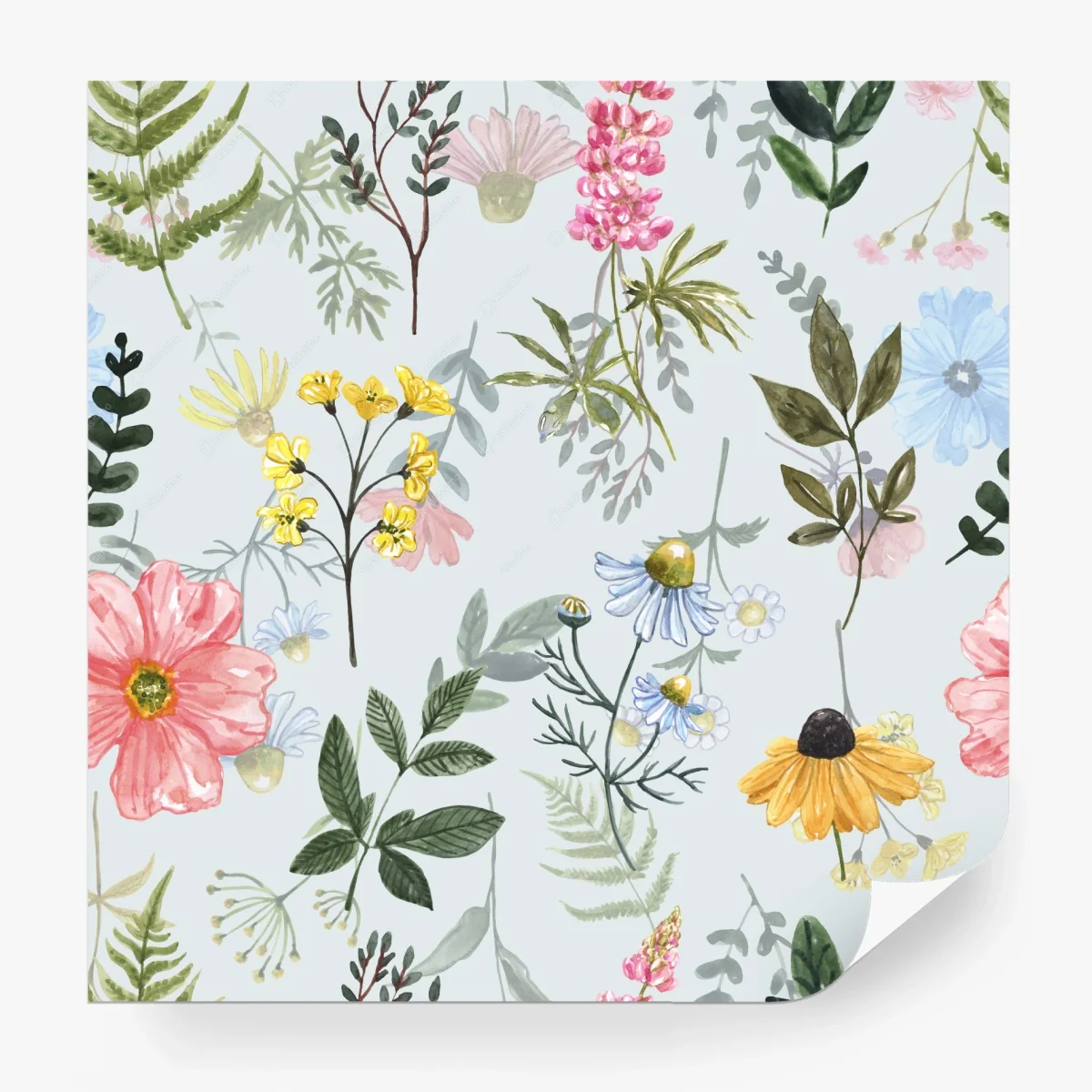 Papier peint motif floral aquarelle pastel – Wallnifity® Papier peint motif floral aquarelle pastel – Wallnifity®