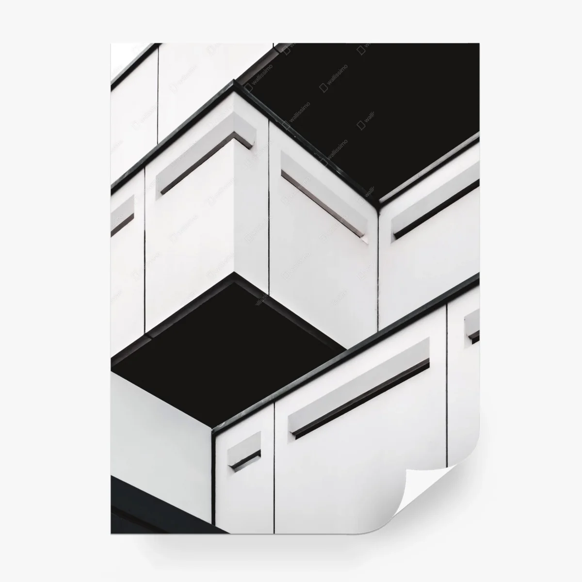 Papier peint composition géométrique minimaliste en noir et blanc – Wallnifity® Papier peint composition géométrique minimaliste en noir et blanc – Wallnifity®