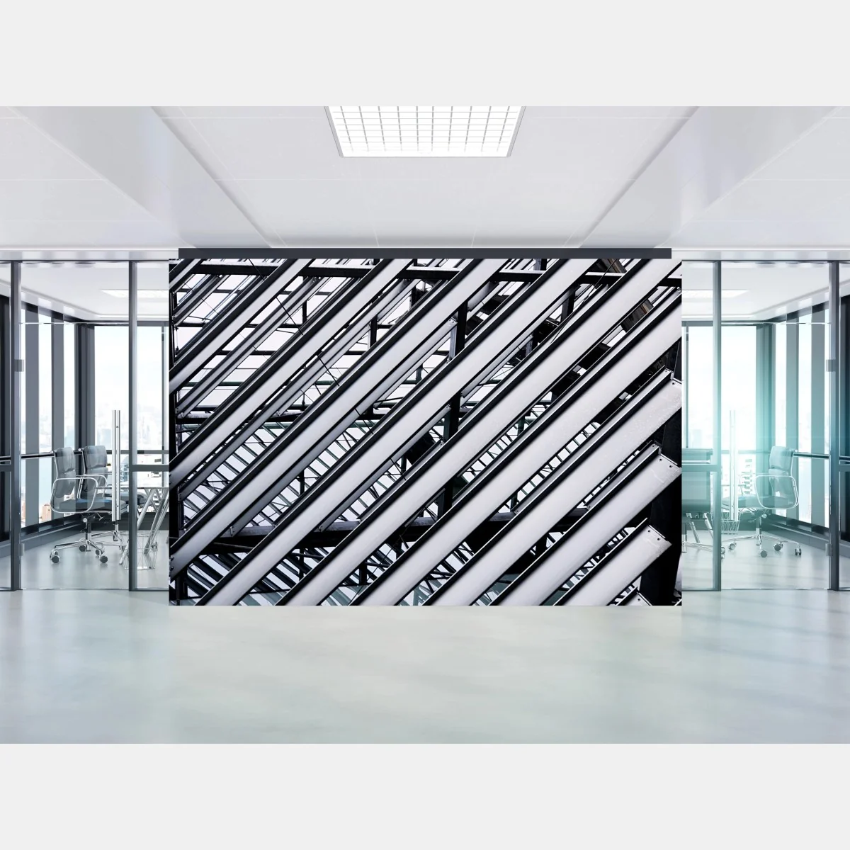 Papier peint composition architecturale diagonale – Wallnifity® Papier peint composition architecturale diagonale – Wallnifity®