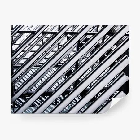 Papier peint composition architecturale diagonale – Wallnifity®