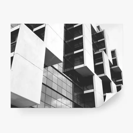 Papier peint composition géométrique urbaine – Wallnifity®