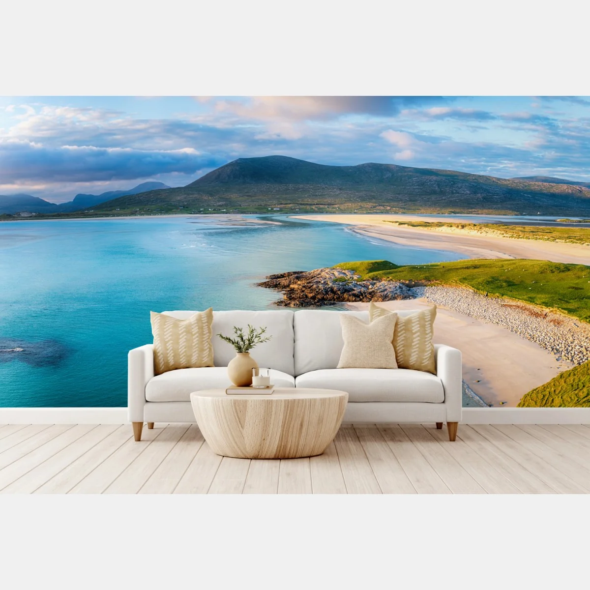 Papier peint plage de Luskentyre sur l'île de Harris – Wallnifity® Papier peint plage de Luskentyre sur l'île de Harris – Wallnifity®