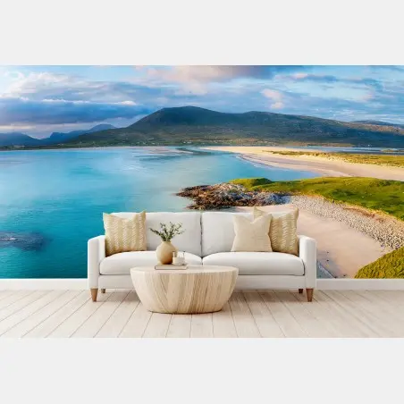 Papier peint plage de Luskentyre sur l'île de Harris – Wallnifity®