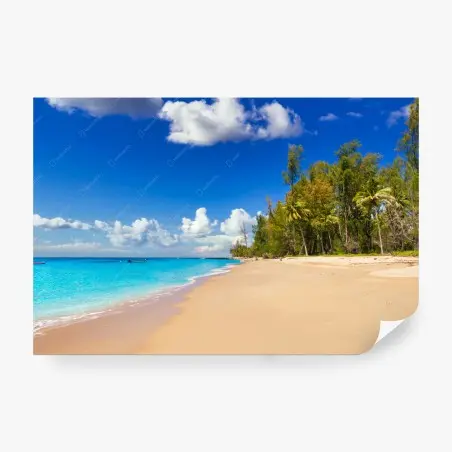 Papier peint plage tropicale de Koh Kho Khao – Wallnifity®