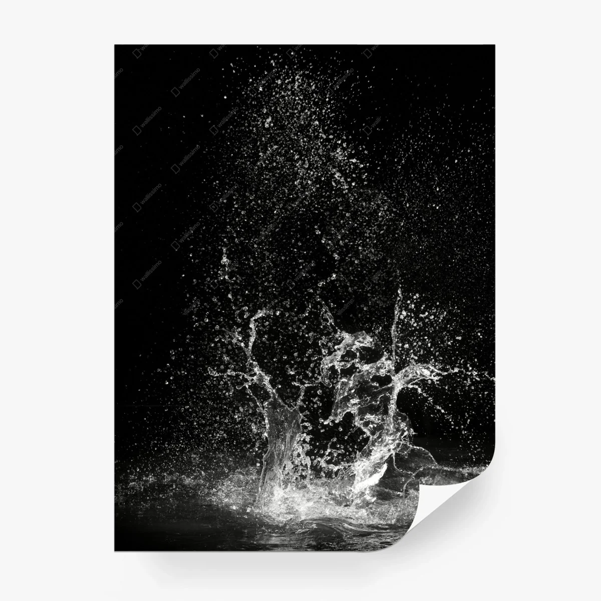 Papier peint danse d'éclaboussures en noir et blanc – Wallnifity® Papier peint danse d'éclaboussures en noir et blanc – Wallnifity®