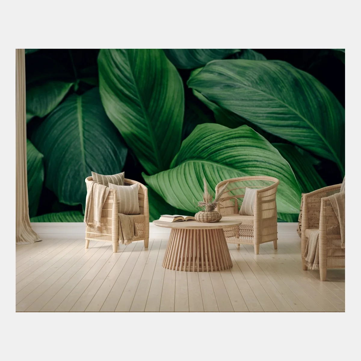Papier peint feuillage tropical luxuriant – Wallnifity® Papier peint feuillage tropical luxuriant – Wallnifity®