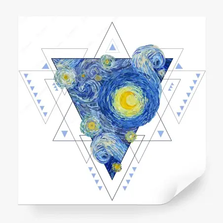 Papier peint tourbillon céleste géométrique – Wallnifity®