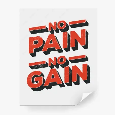 Papier peint slogan motivant en lettres 3d – Wallnifity®