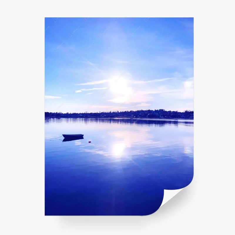 Papier peint reflets azurés sur le lac – Wallnifity® Papier peint reflets azurés sur le lac – Wallnifity®