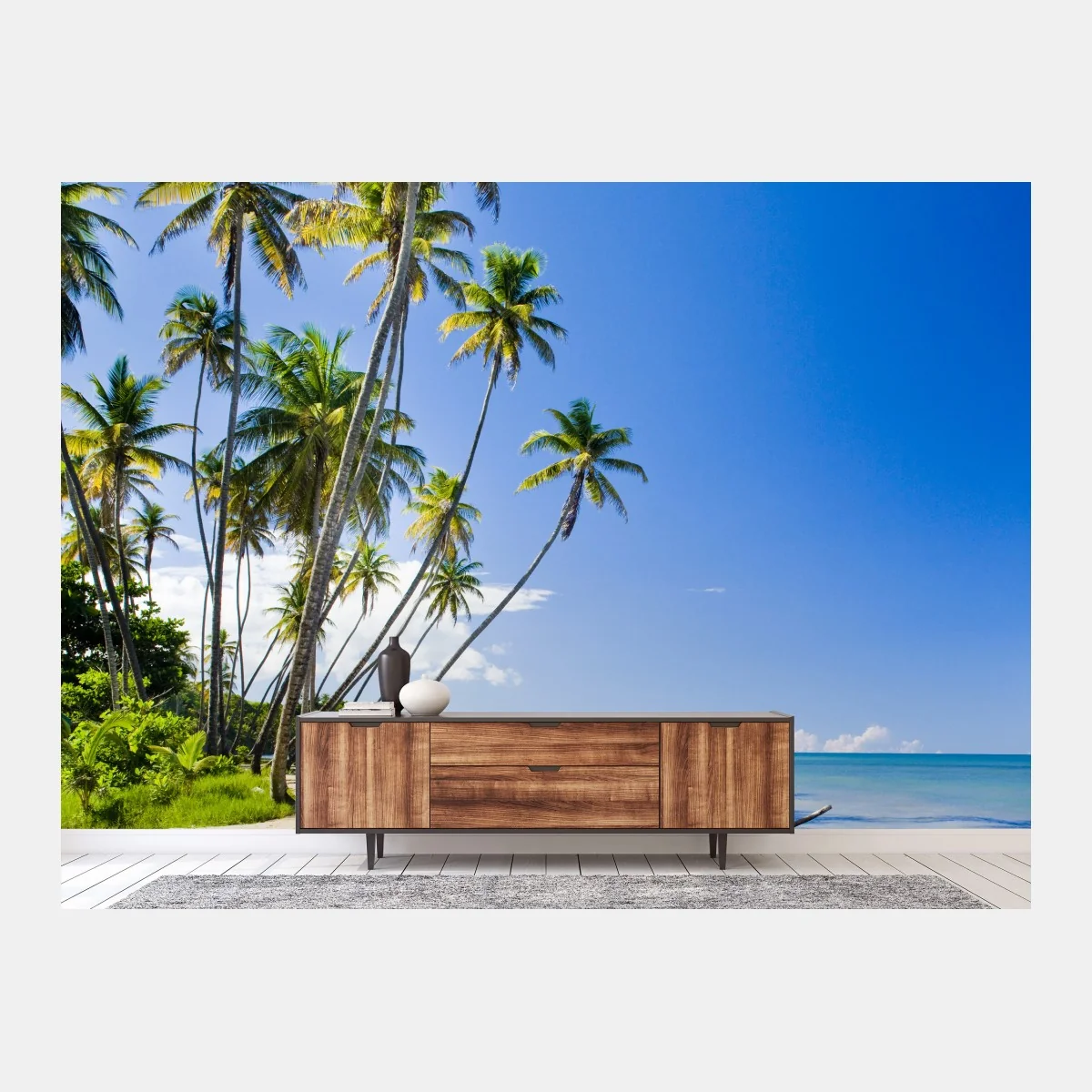 Papier peint rêve tropical au bord de la mer – Wallnifity® Papier peint rêve tropical au bord de la mer – Wallnifity®