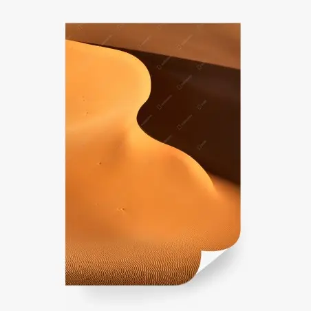 Papier peint vagues de sable doré, courbes du désert minimalistes – Wallnifity®