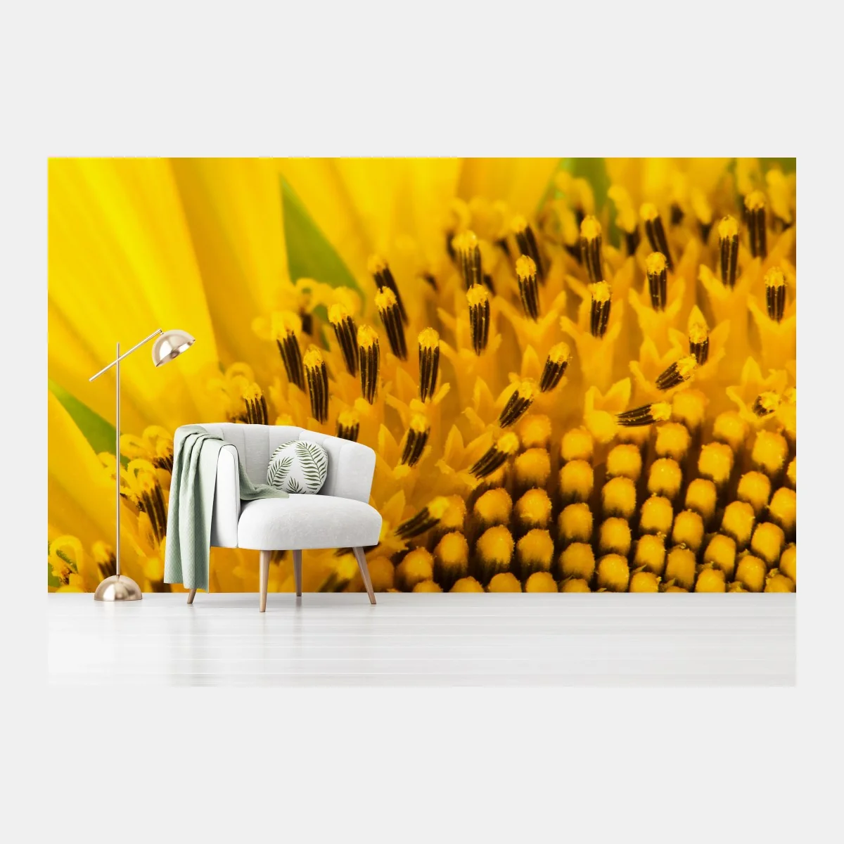 Papier peint gros plan lumineux de tournesol – Wallnifity® Papier peint gros plan lumineux de tournesol – Wallnifity®
