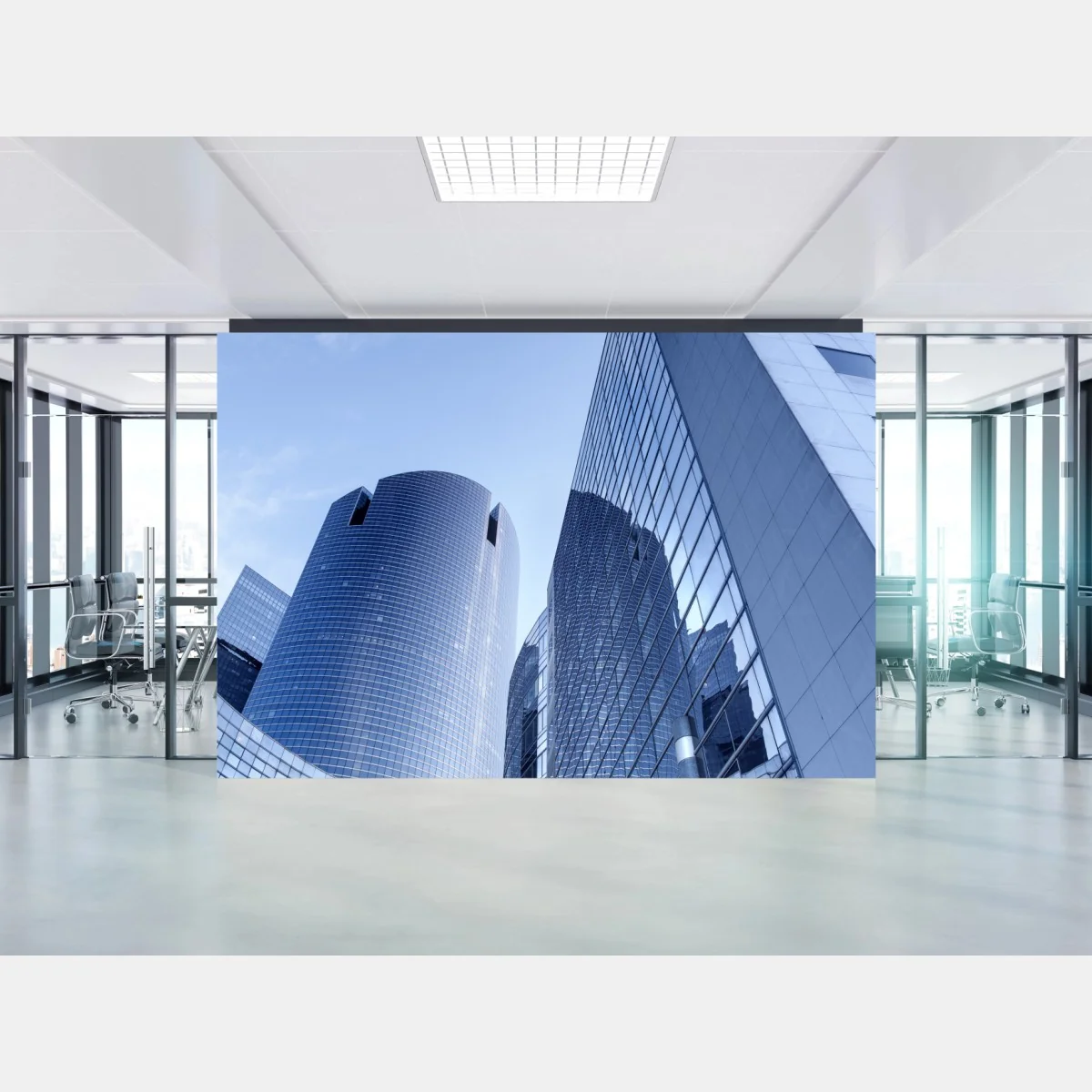 Papier peint perspective architecturale sur gratte-ciel modernes – Wallnifity® Papier peint perspective architecturale sur gratte-ciel modernes – Wallnifity®